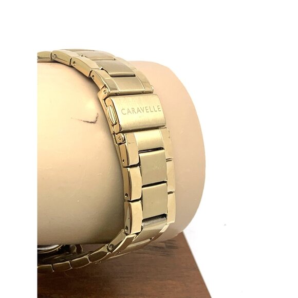 Caravelle By Bulova Women's Watch 44L238 Quartz Chronograph Gold Steel 36mm - Picture 9 of 13